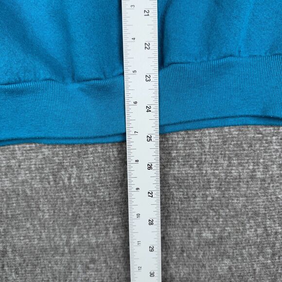 Vintage Workout Teddy Bear Sweatshirt Adult Large Blue Cute Gym USA Crewneck 90s - Picture 6 of 6